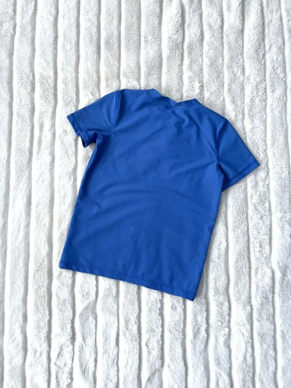 NEW Kids Primary Short Sleeve Rash Guard (Blue) 6-7